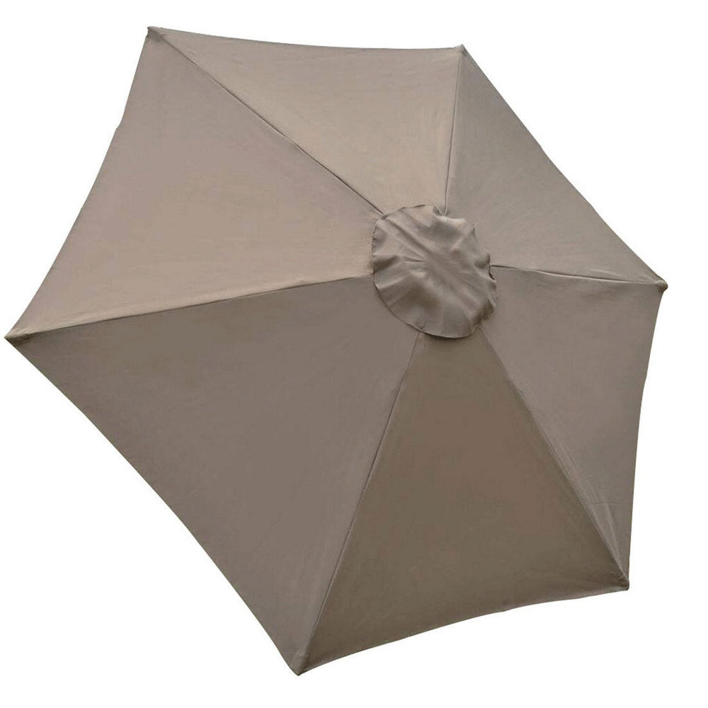 Patio Umbrella Replacement Canopy Water-resistant Garden Parasol Cover Khaki S