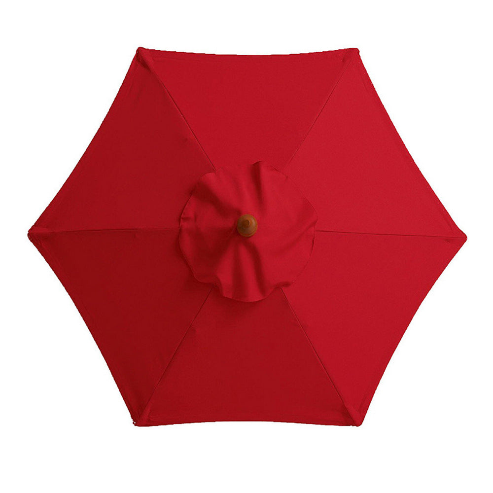 Patio Umbrella Replacement Canopy Water-resistant Garden Parasol Cover Red M