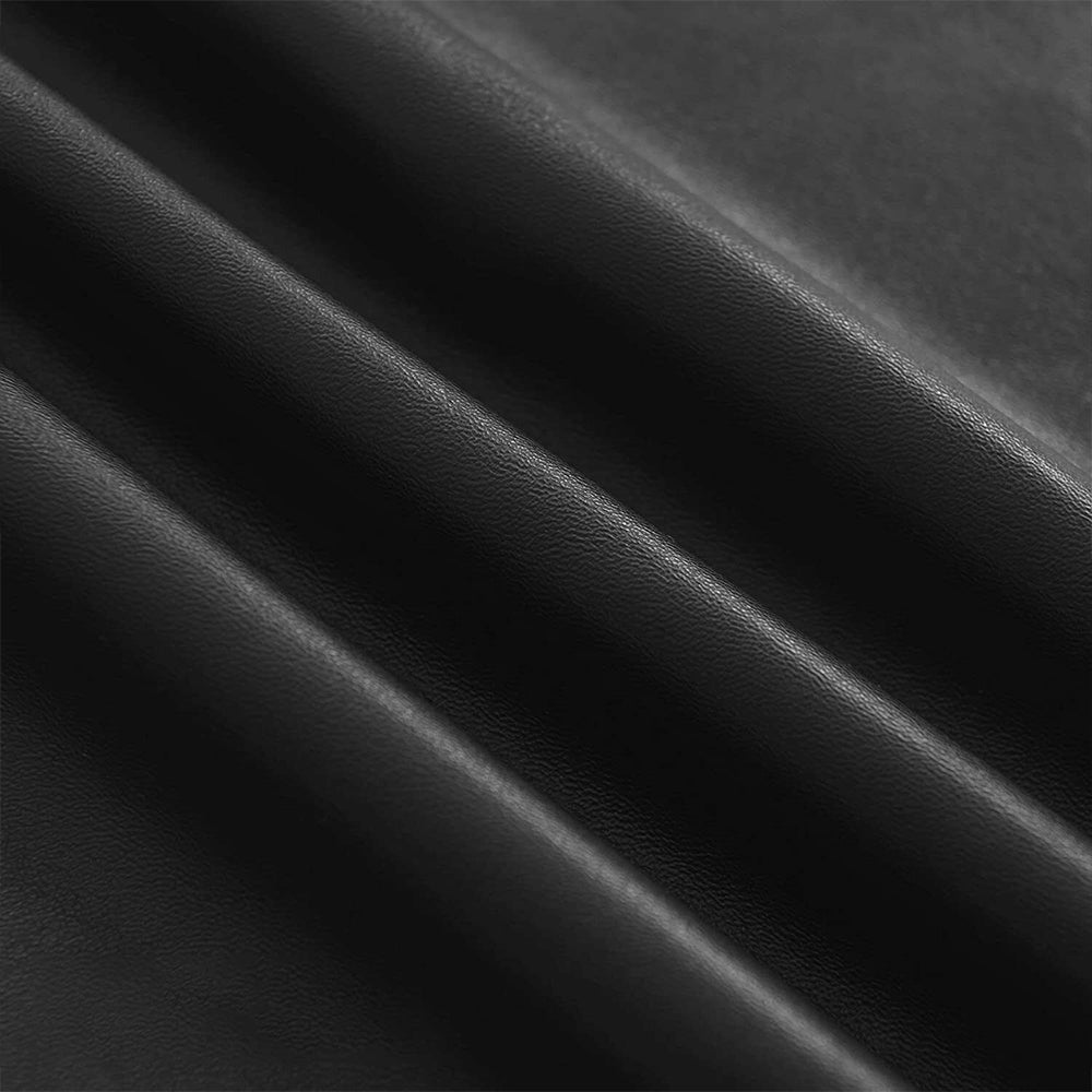 2X Waterproof PU Leather Dining Chair Cover Black