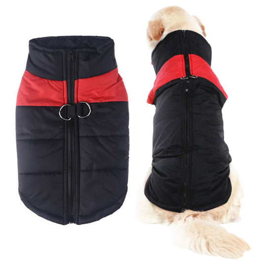 Water Resistant Pet Clothes Cold Weather Dog Warm Vest Jacket Vest Coat Red XL