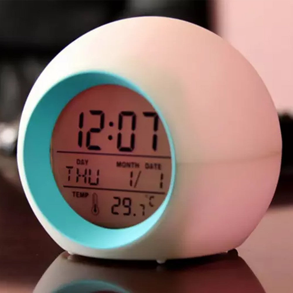 1 X Multi-function LED Digital Alarm Clock with Seven Changing Colours