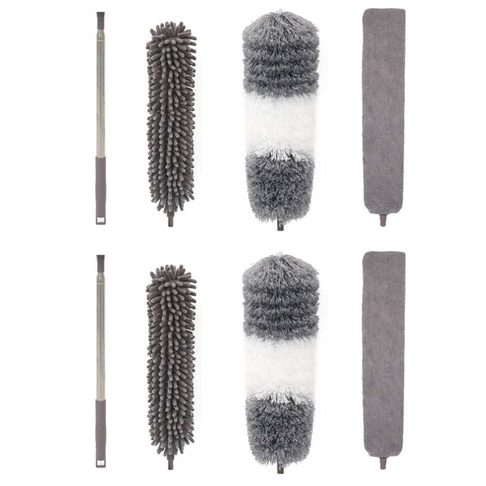 Set of 8Pcs Microfiber Duster with Extension Pole
