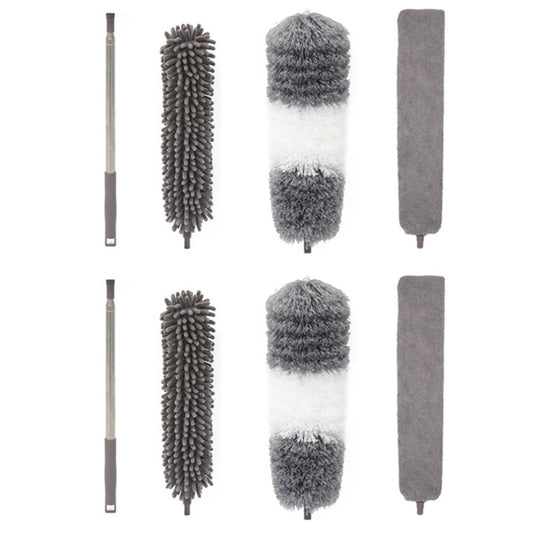 Set of 8Pcs Microfiber Duster with Extension Pole