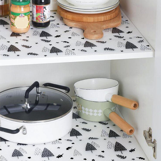 2 Rolls Kitchen Cabinets Shelf Liner Leaves and Trees