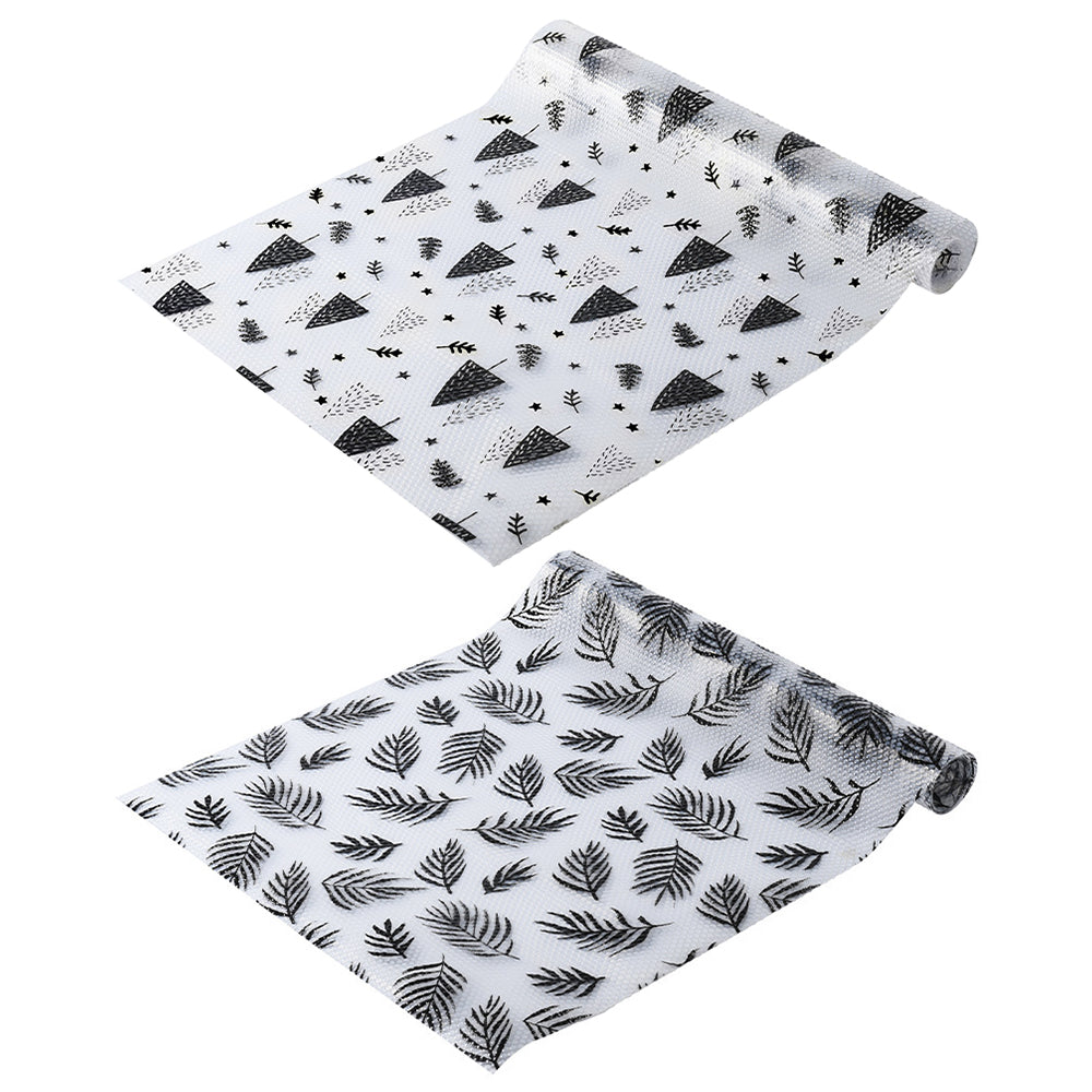 2 Rolls Kitchen Cabinets Shelf Liner Leaves and Trees