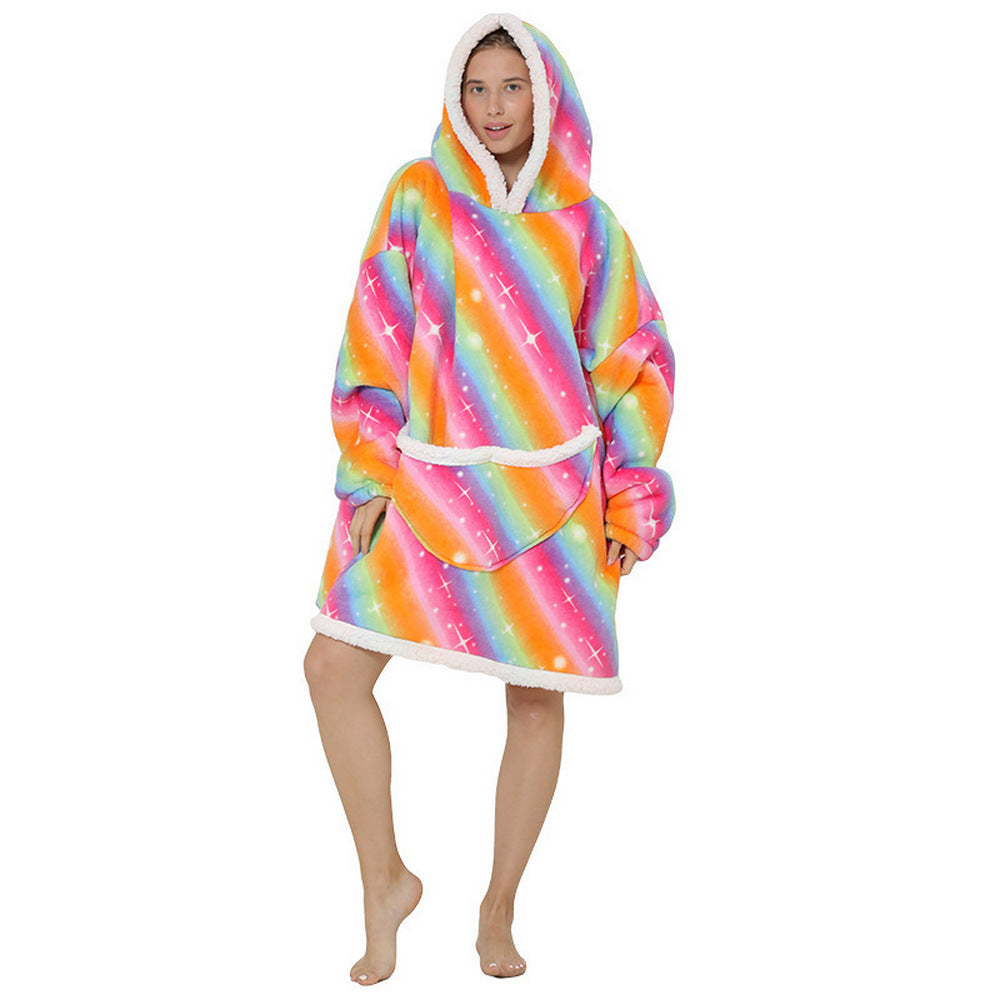 Women Sherpa Hooded Blanket Style 1