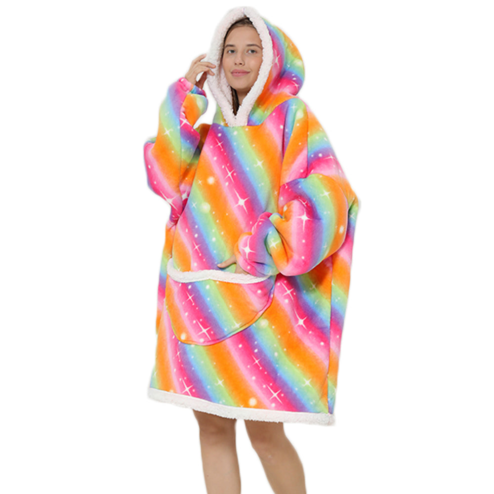 Women Sherpa Hooded Blanket Style 1