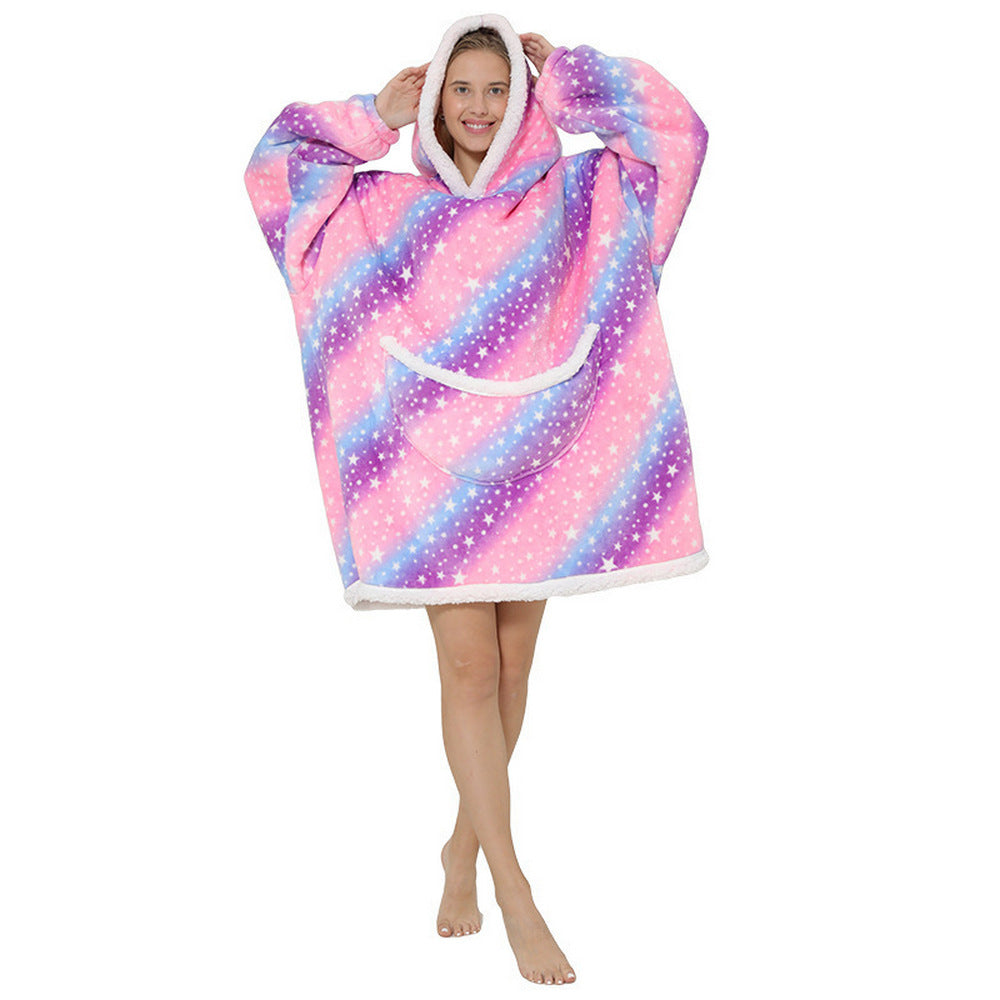 Women Sherpa Hooded Blanket Style 2