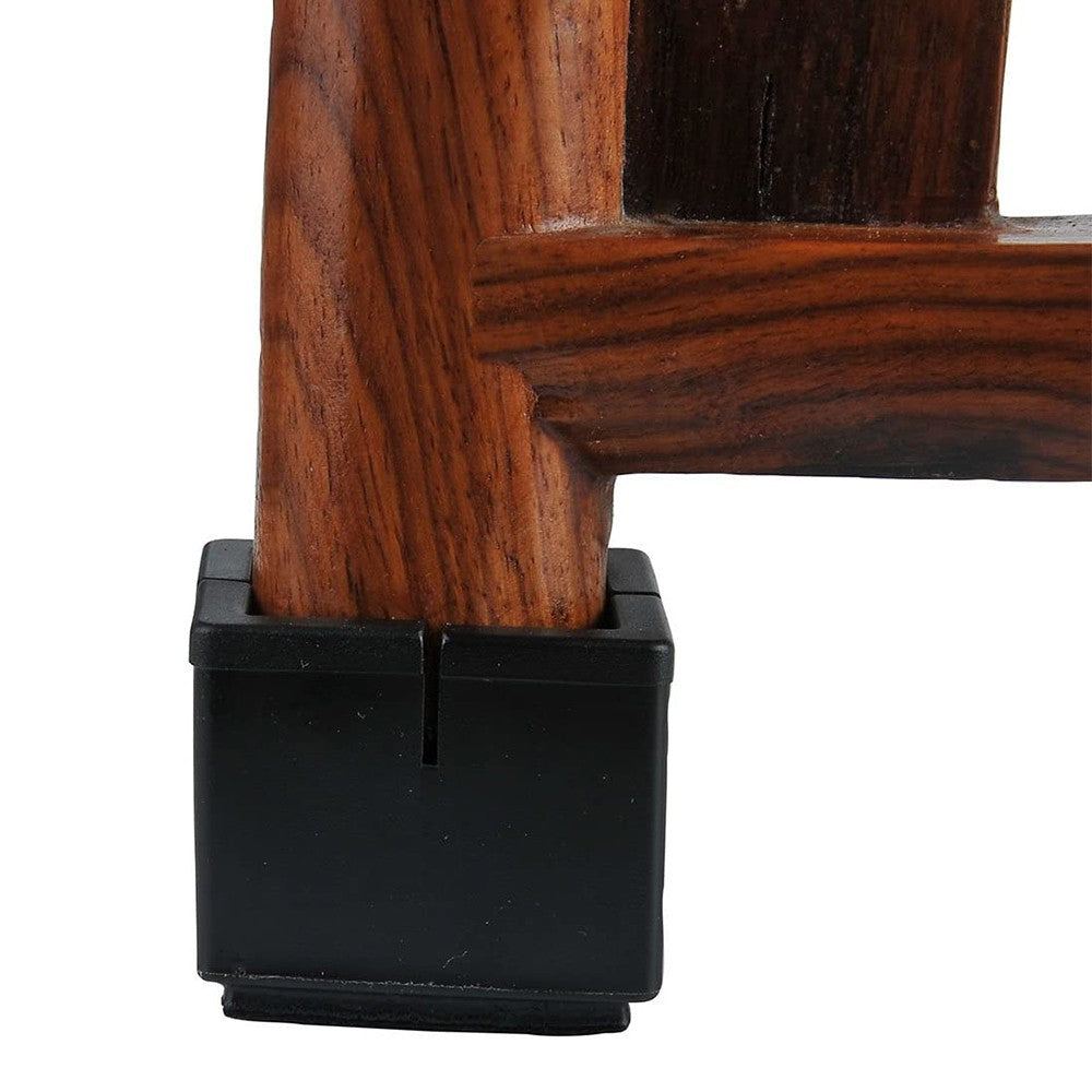 16pcs Square Chair Leg Floor Protectors Silicone Soft Covers with Anti Slip Pads