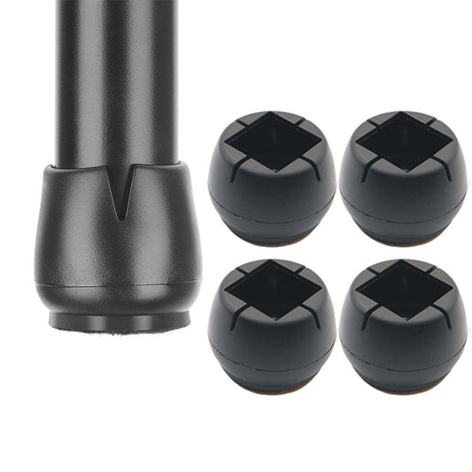 32pcs Round Chair Leg Floor Protectors Silicone Soft Covers with Anti Slip Pads