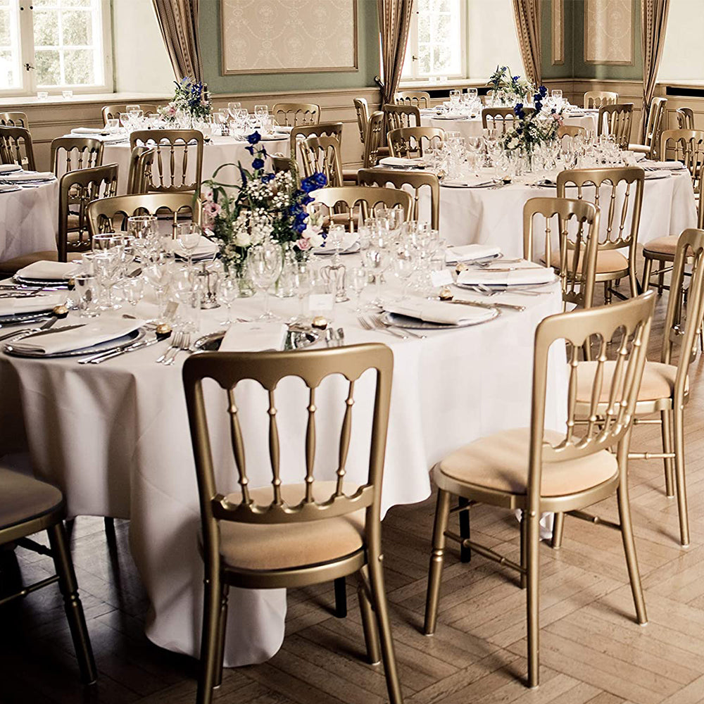 2Pcs Stretch Dining Chair Seat Cover Beige