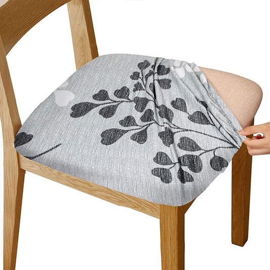 2Pcs Printed Stretch Dining Chair Seat Covers Seat Cushion Slipcovers Style 3