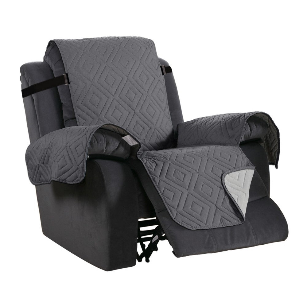 Recliner Chair Cover Reversible Couch Cover Water Resistant Sofa Cover Slipcover Grey L