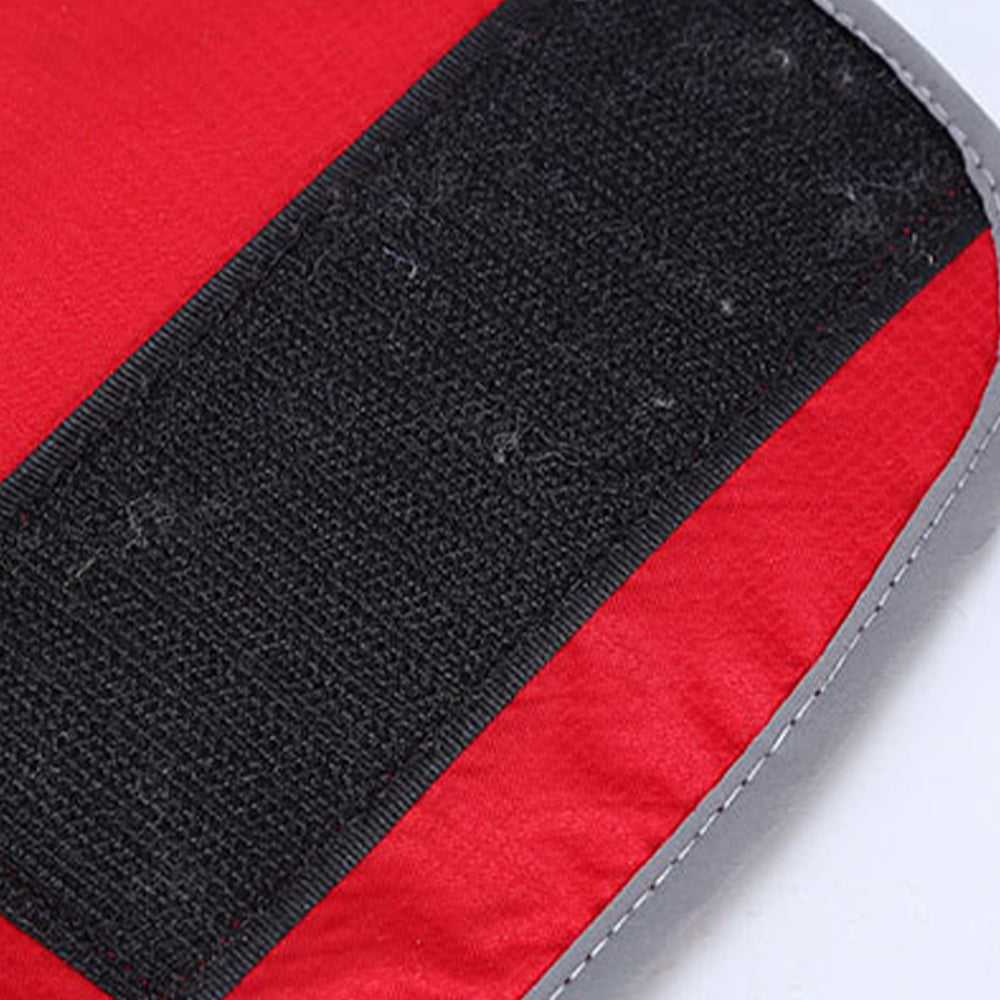 Reflective Dog Winter Jacket Pet Waterproof Raincoat Warm Fleece Coat Red 3XL