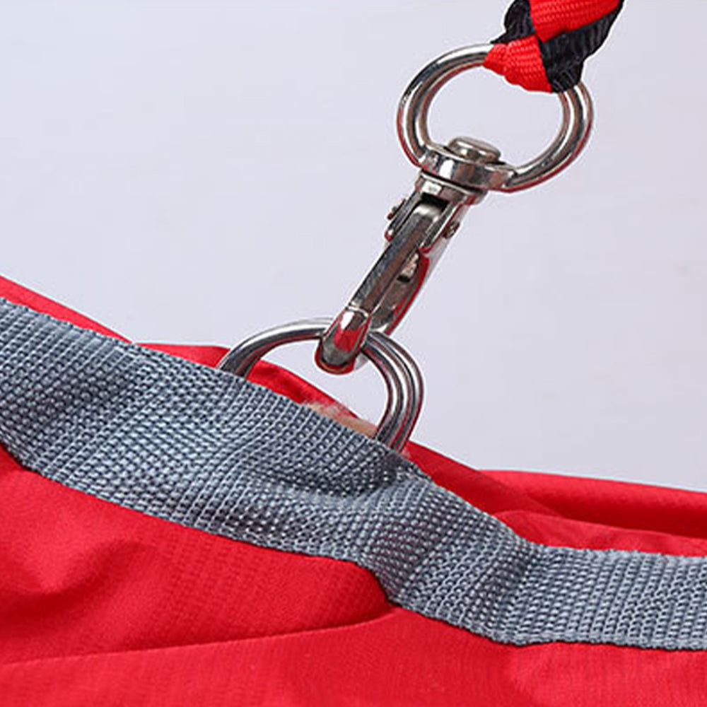 Reflective Dog Winter Jacket Pet Waterproof Raincoat Warm Fleece Coat Red 3XL