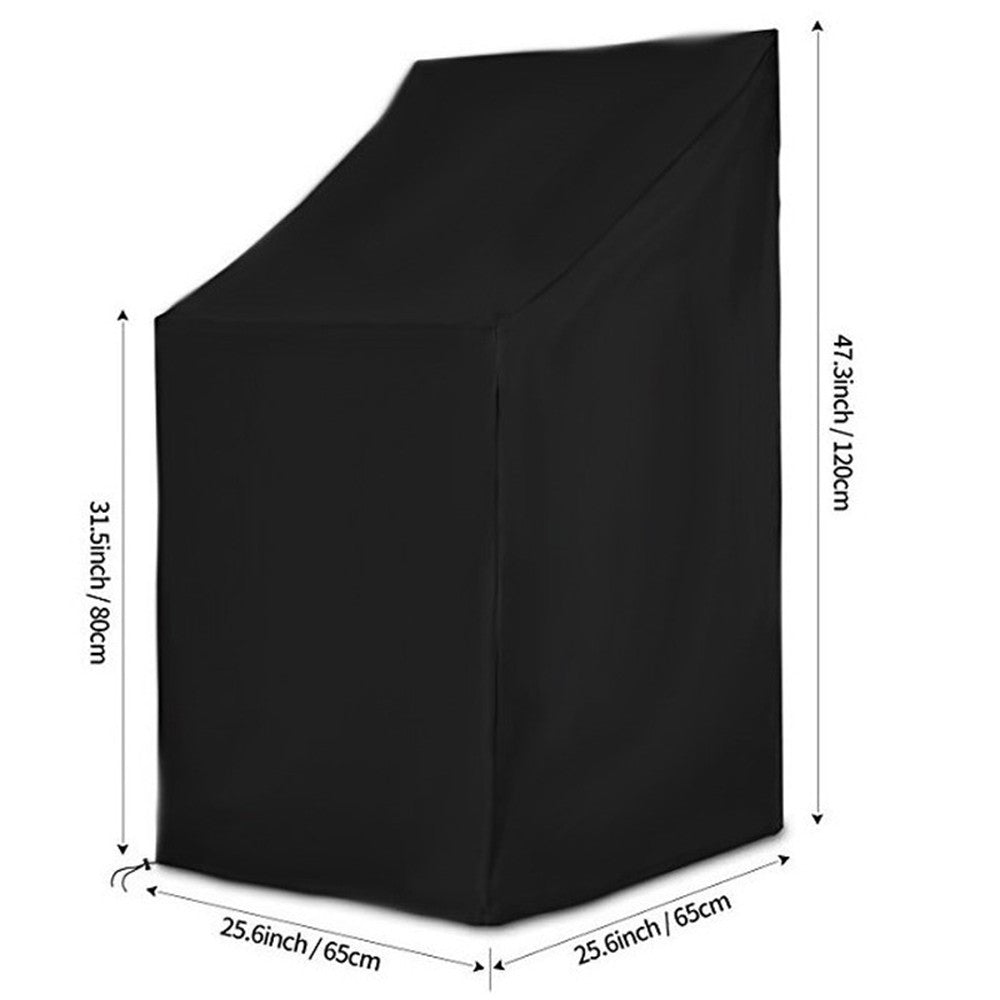 1 X Water Resistant Stacking Single Seat Chair Cover Patio Dustproof Chair Cover