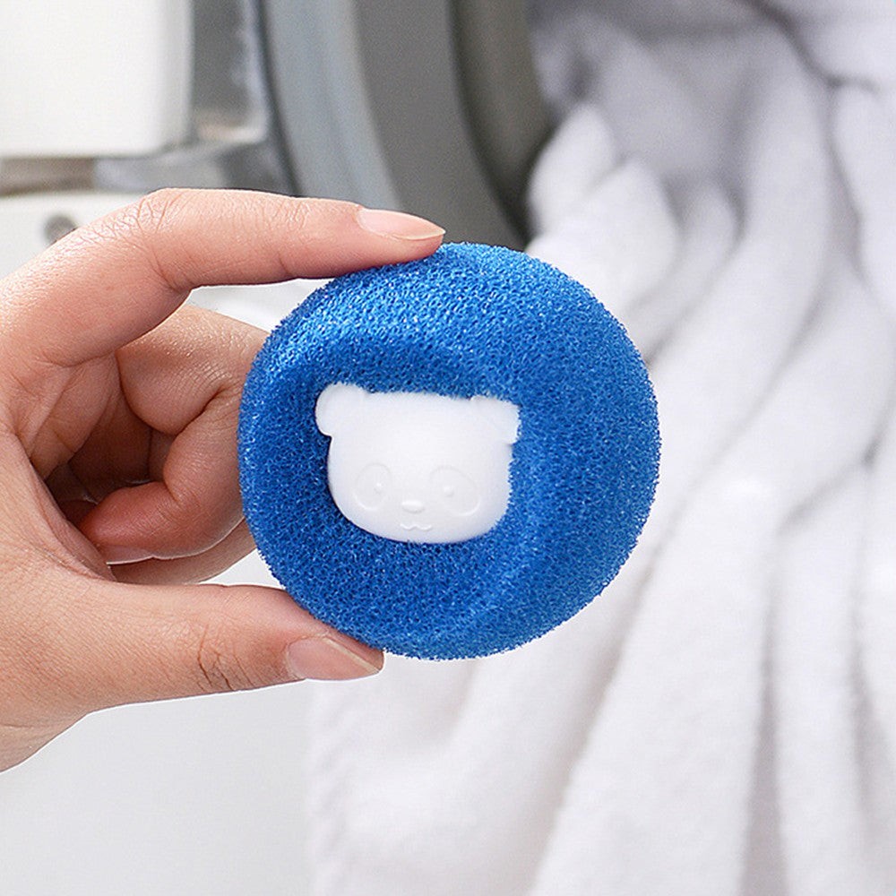6Pcs Reusable Sponge Laundry Washer Dryer Balls Pet Hair Remover Tools