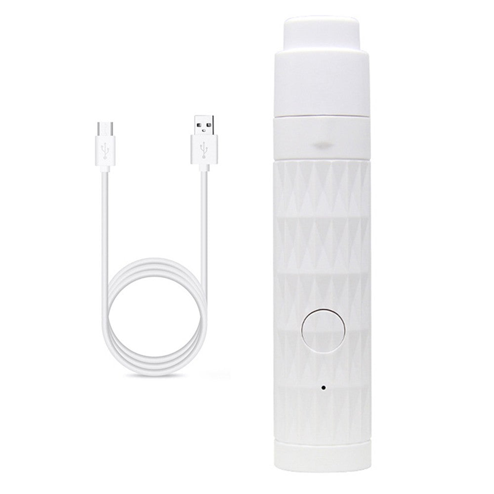 Electric Pet Nail Grinder Clippers Dog Cat Grooming Trimmer with LED Light White
