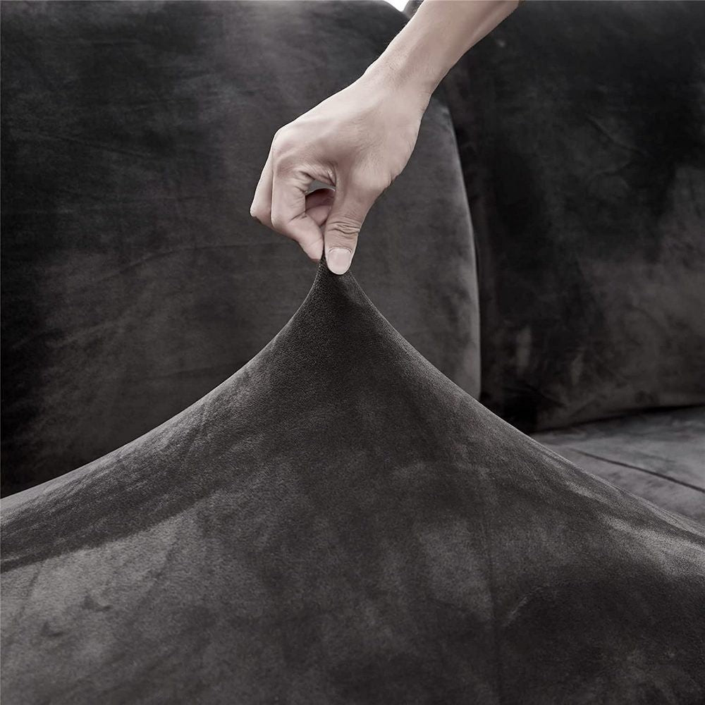 For Backrest Cushion Stretch Sofa Covers Couch Protector Sofa Slipcovers Black