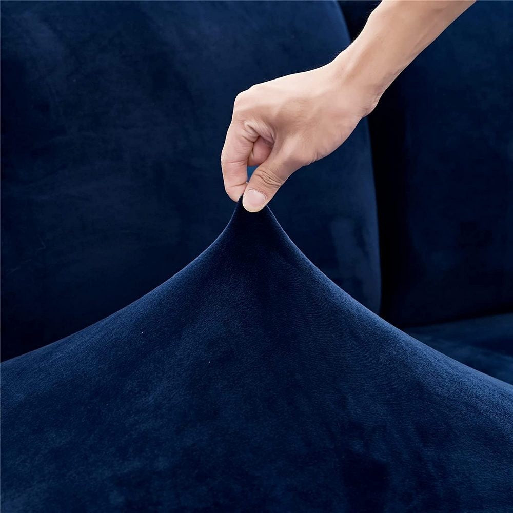 For Chaise Longue Stretch Sofa Covers Couch Protector Sofa Slipcovers Navy