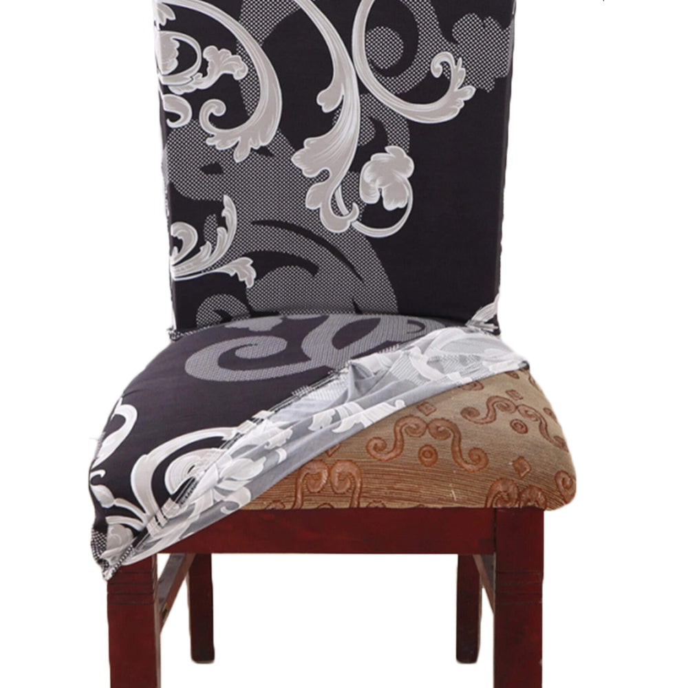 4 X Stretch Chair Cover Washable Dining Chair Slipcovers Classical Printed