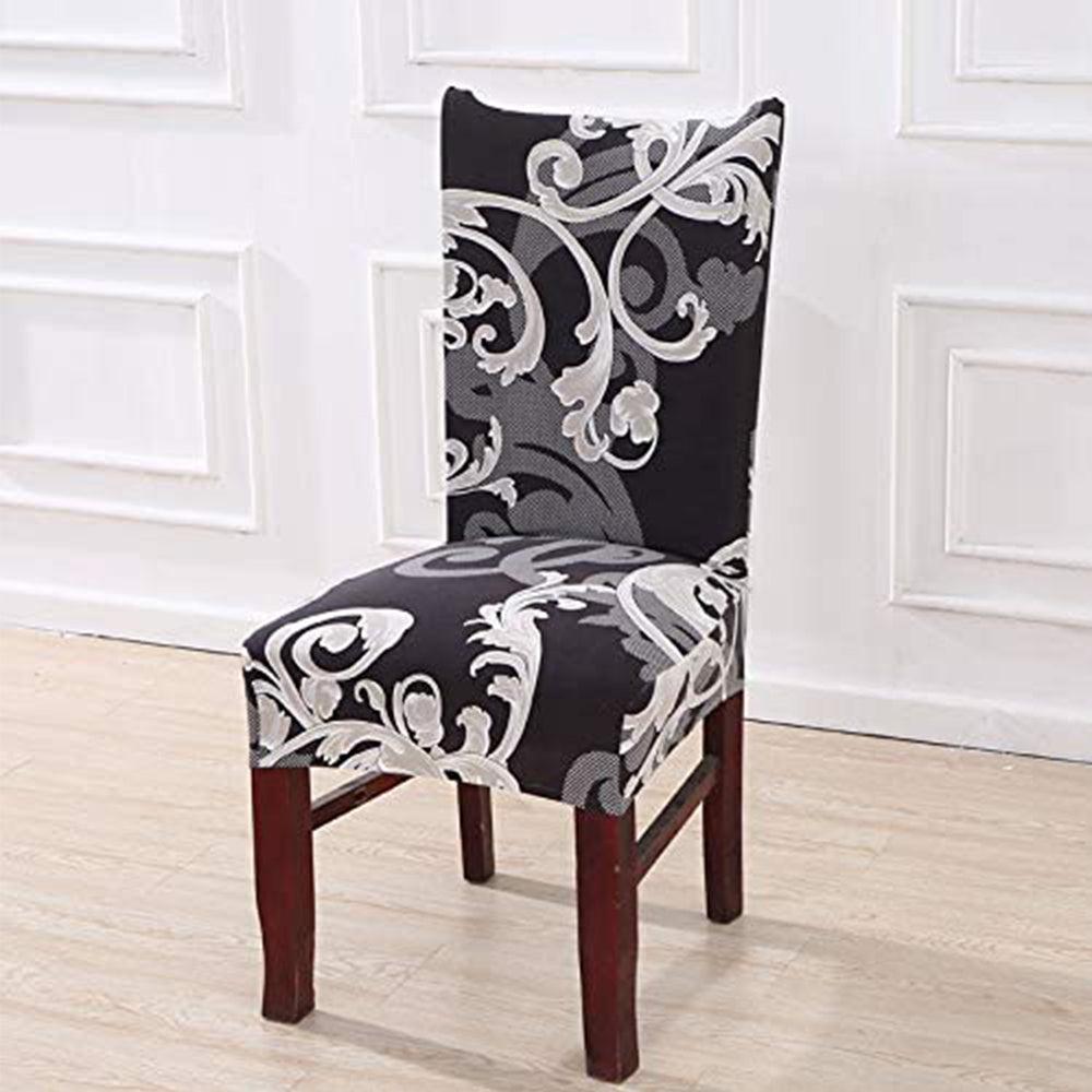4 X Stretch Chair Cover Washable Dining Chair Slipcovers Classical Printed