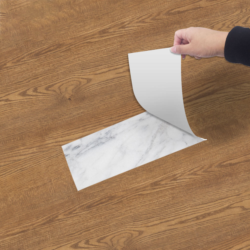 20x300cm Floor Tile Sticker Self Adhesive Waterproof Floor Tile Protector Brown