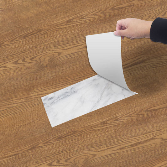 2 X 300cm Wood Look Floor Tile Sticker Self Adhesive Flooring Tile Protector Brown