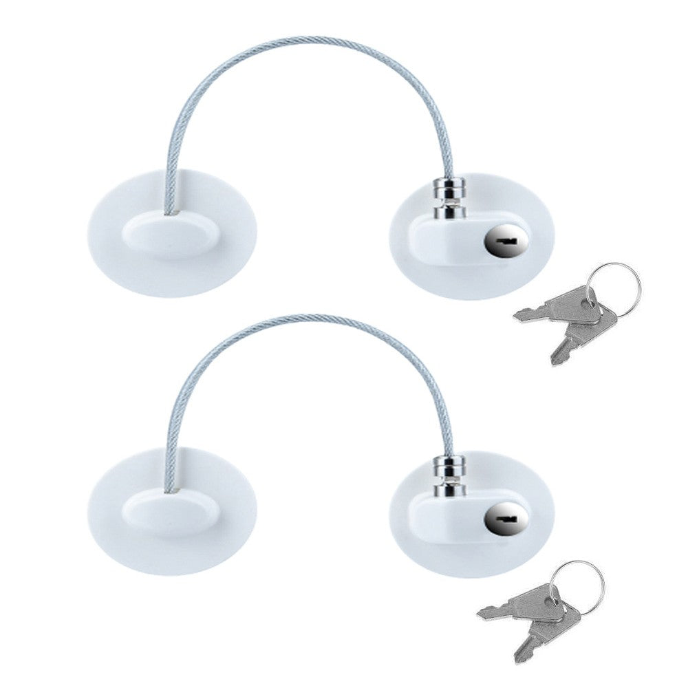 2Pcs Child Safety Cabinet Lock Refrigerator Lock Window Safety Lock Door Latches