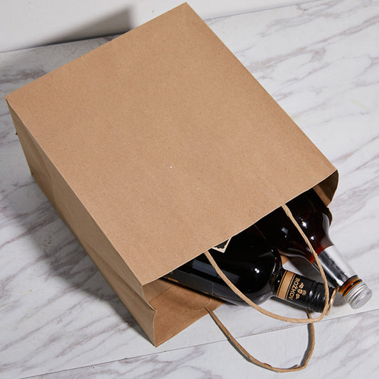 10 X Kraft Paper Bags Party Favor Bags Shopping Bags Grocery Bags Brown