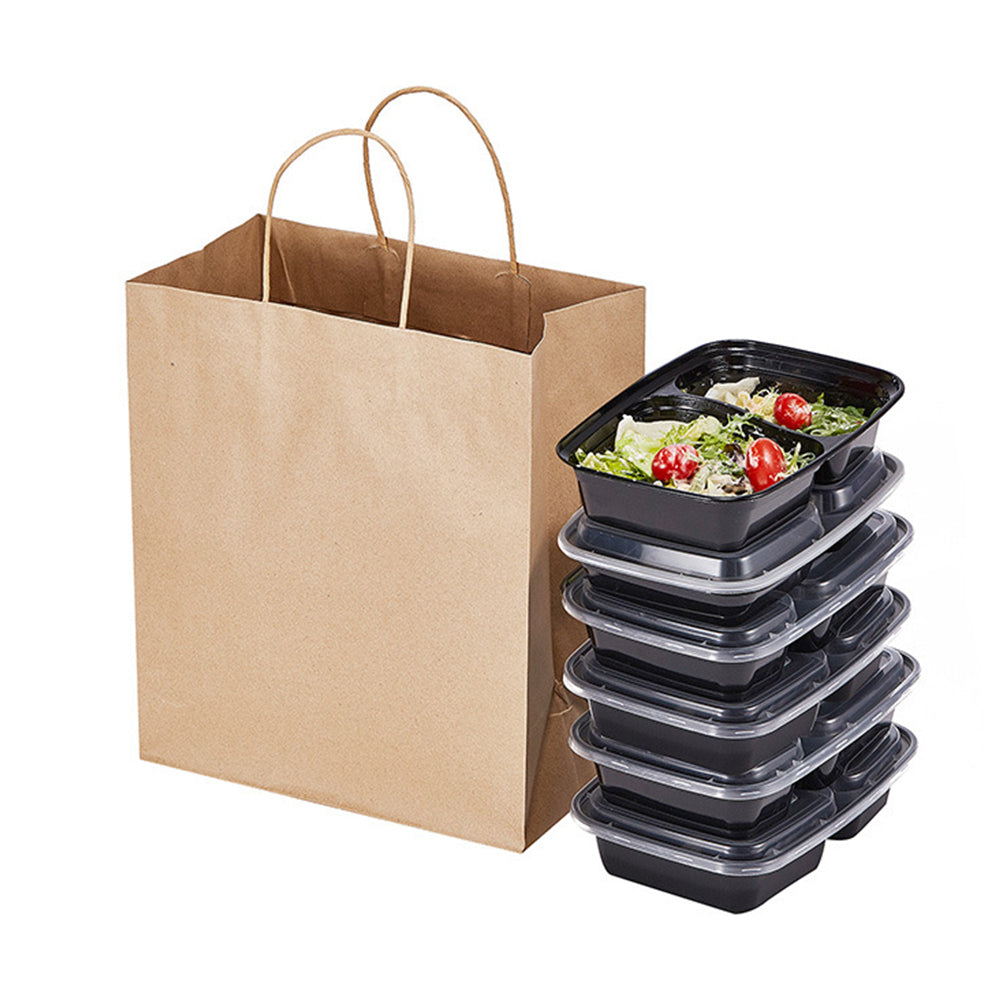 10 X Kraft Paper Bags Party Favor Bags Shopping Bags Grocery Bags Brown