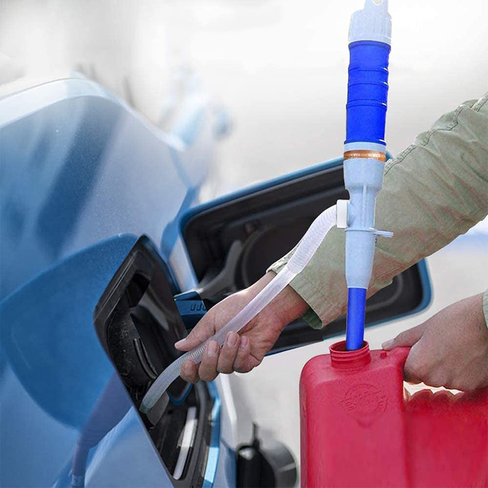 2 X Battery Operated Automatic Liquid Pump Water Fuel Siphon Transfer Pump Blue