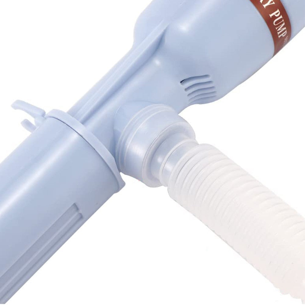 2 X Battery Operated Automatic Liquid Pump Water Fuel Siphon Transfer Pump Blue