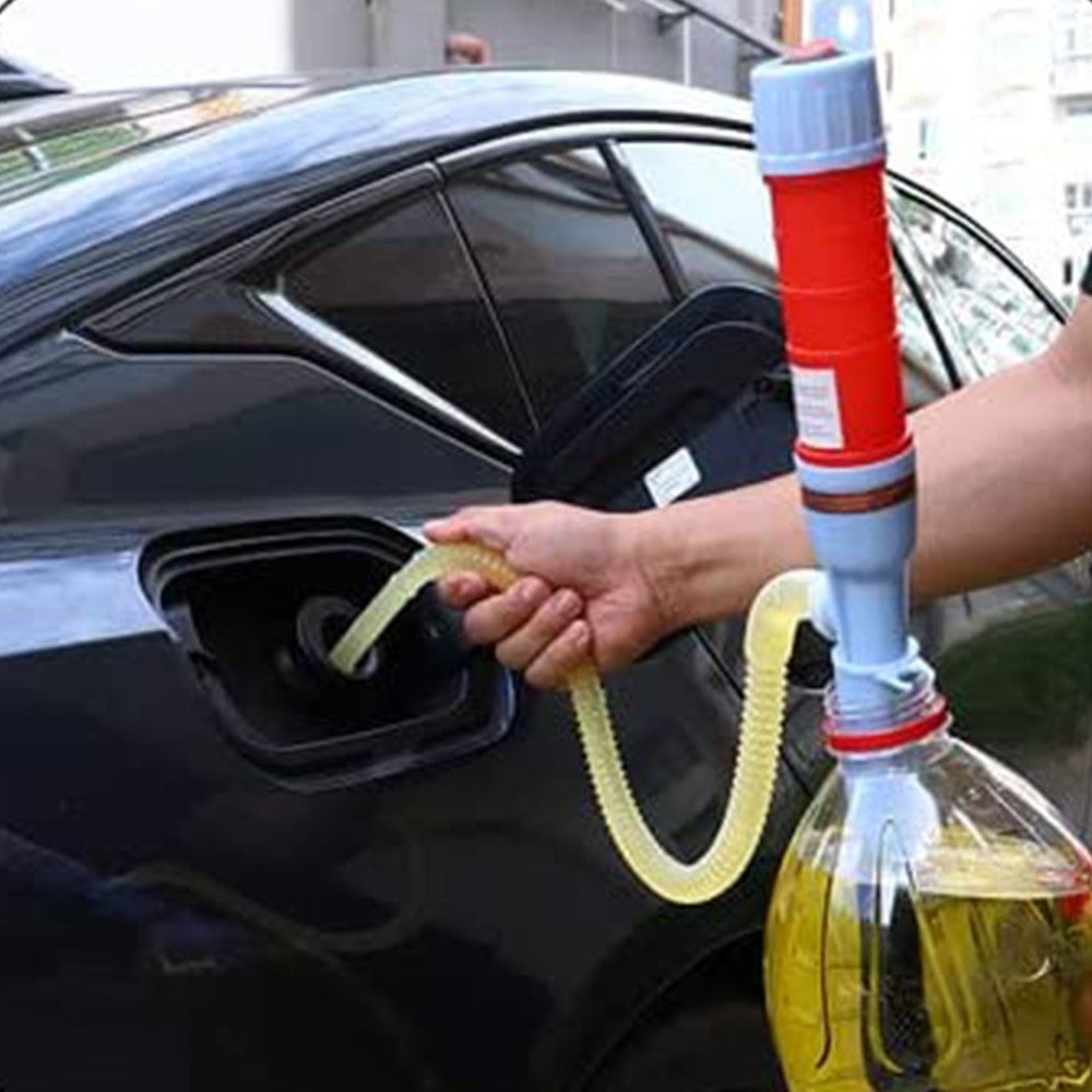 2 X Battery Operated Automatic Liquid Pump Water Fuel Siphon Transfer Pump Red