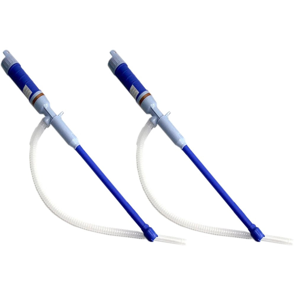 2 X Battery Operated Automatic Liquid Pump Water Fuel Siphon Transfer Pump Blue