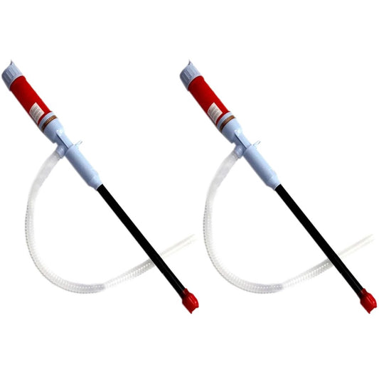 2 X Battery Operated Automatic Liquid Pump Water Fuel Siphon Transfer Pump Red