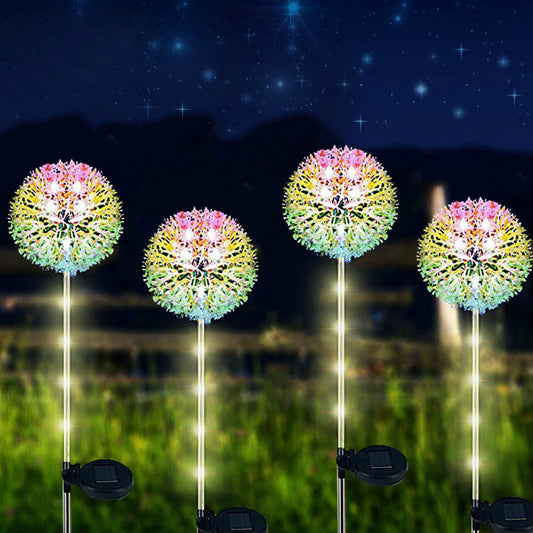6 X Solar Lights Dandelion Solar Lamp Outdoor Garden Decorative