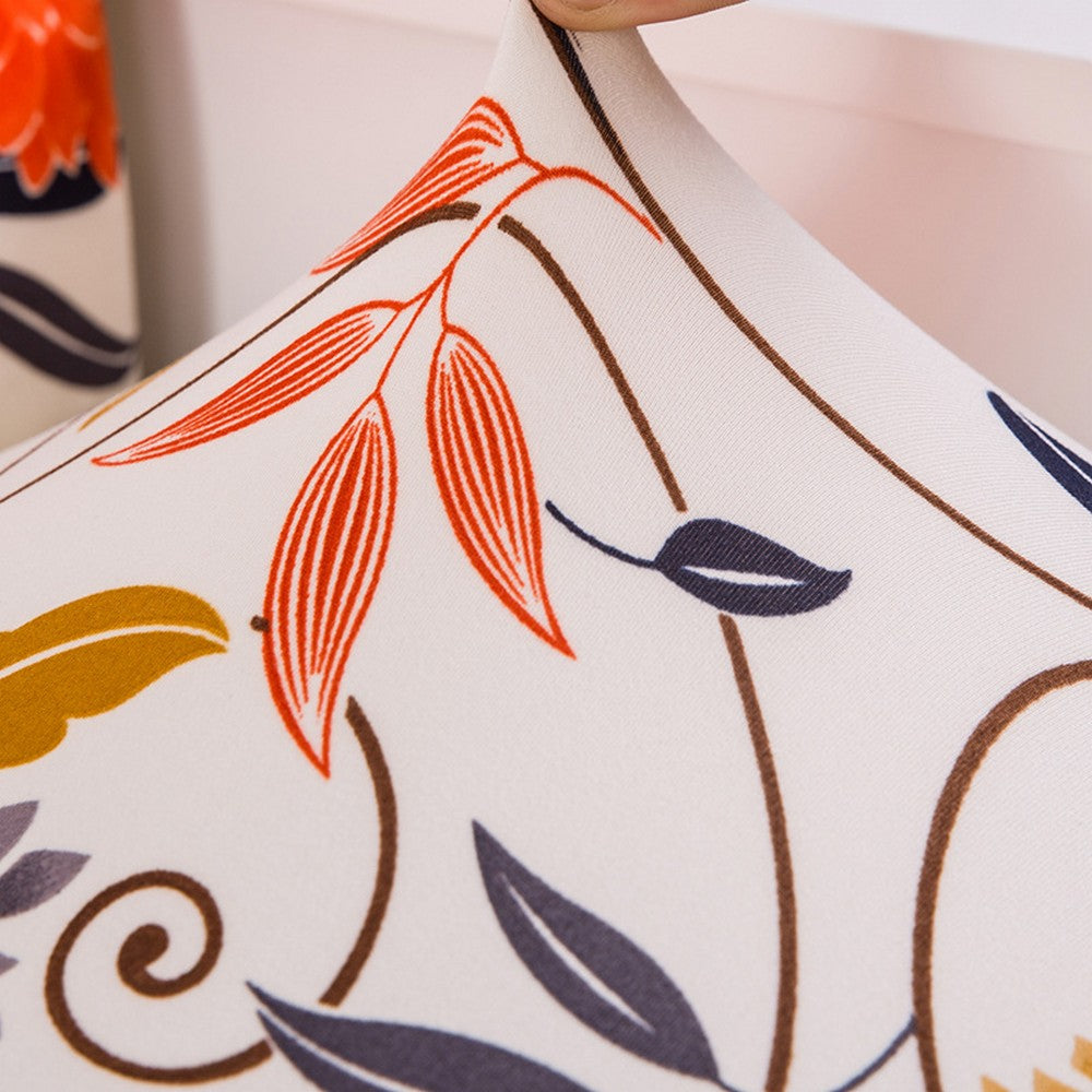 Stretch Armless Accent Chair Cover Washable Chair Slipcovers Orange