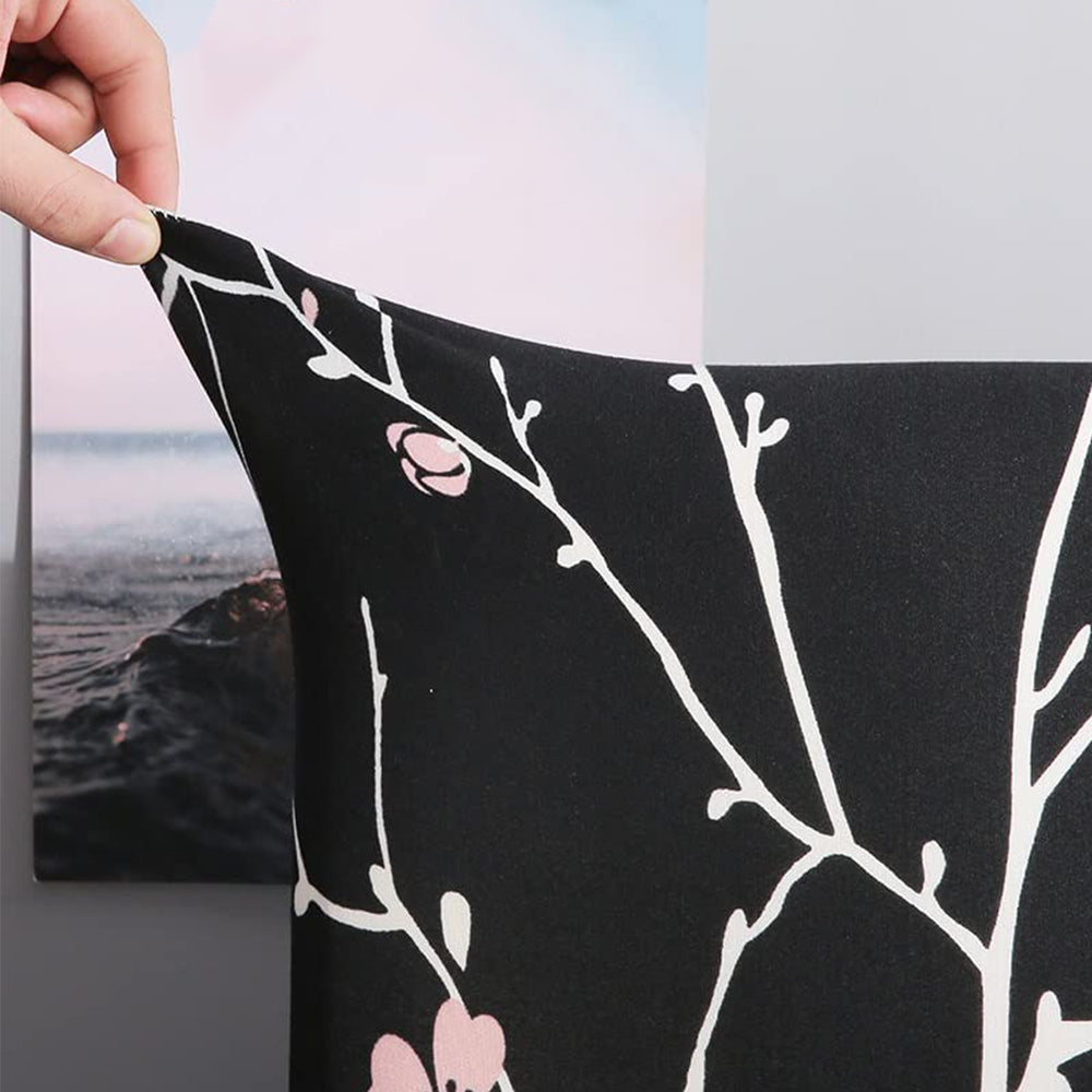 Stretch Armless Accent Chair Cover Washable Chair Slipcovers Branches Printed