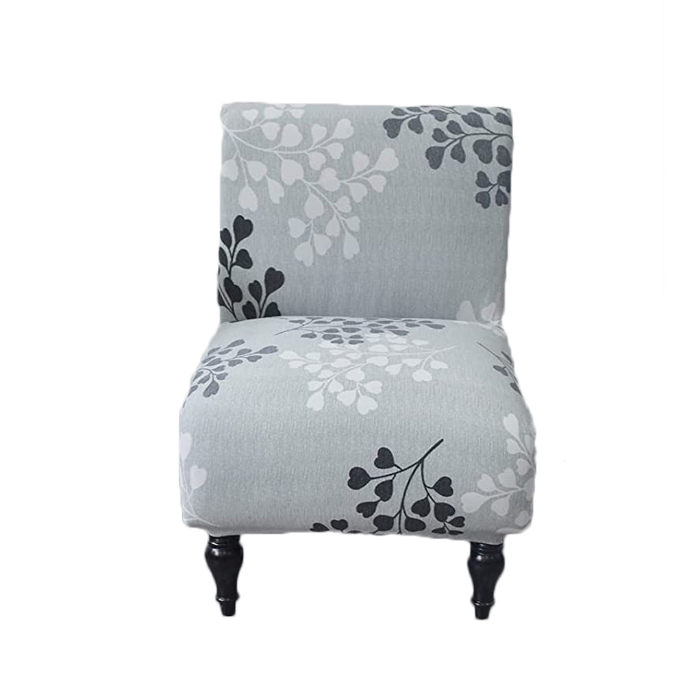 Stretch Armless Accent Chair Cover Washable Chair Slipcovers Grey