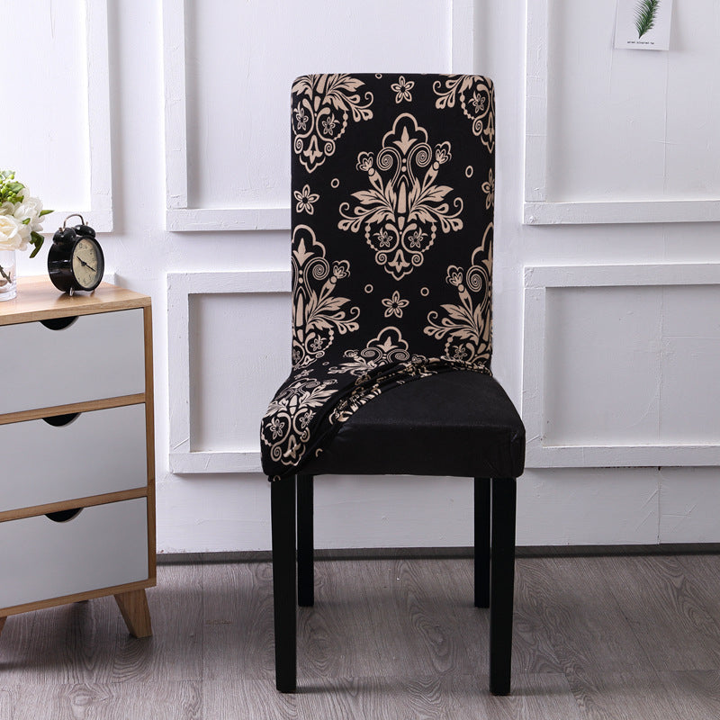 6 X Stretch Dining Chair Covers Washable Chair Slipcovers Classical Printed