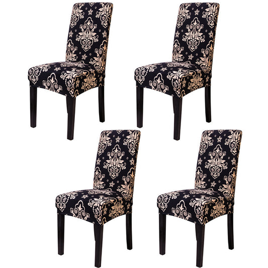 4 X Stretch Dining Chair Covers Washable Chair Slipcovers Classical Printed