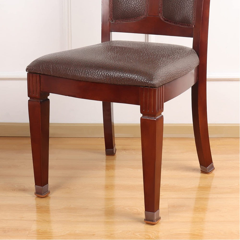 16X Square Chair Furniture Leg Floor Protector Chair Leg Cover with Felt Bottom