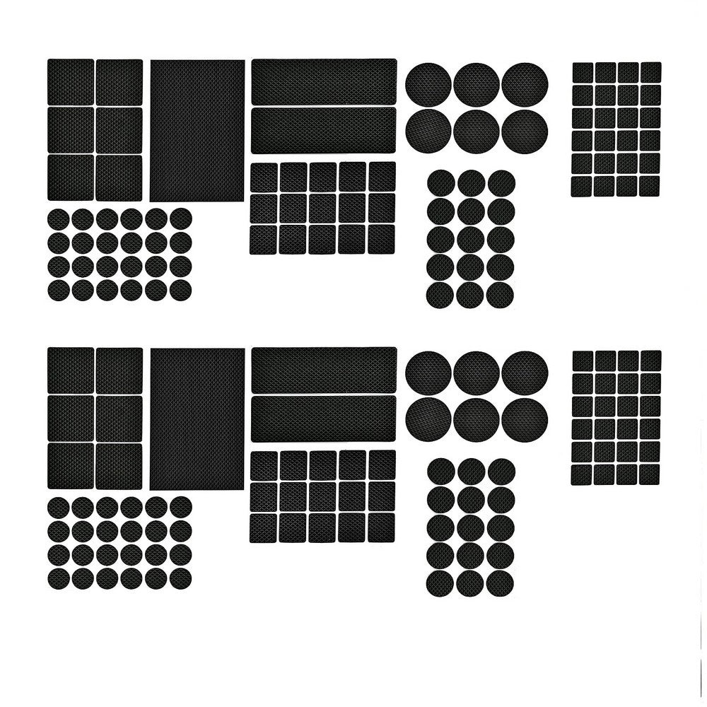 2 X Set of 93Pcs Self Adhesive Chair Leg Pads Anti Slip Furniture Grippers Cover