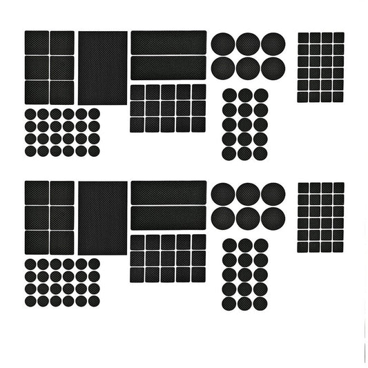 2 X Set of 93Pcs Self Adhesive Chair Leg Pads Anti Slip Furniture Grippers Cover