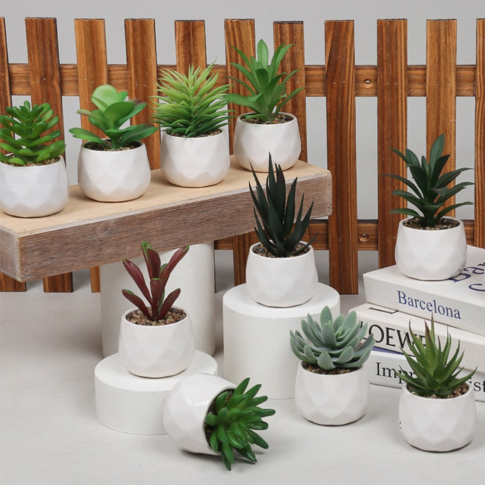 20Pcs Unpotted Artificial Succulents Plants DIY Floral Decor Style 2