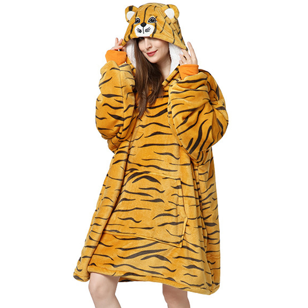 Sherpa Hoodie Blanket Hooded Oversized Blanket Style 1