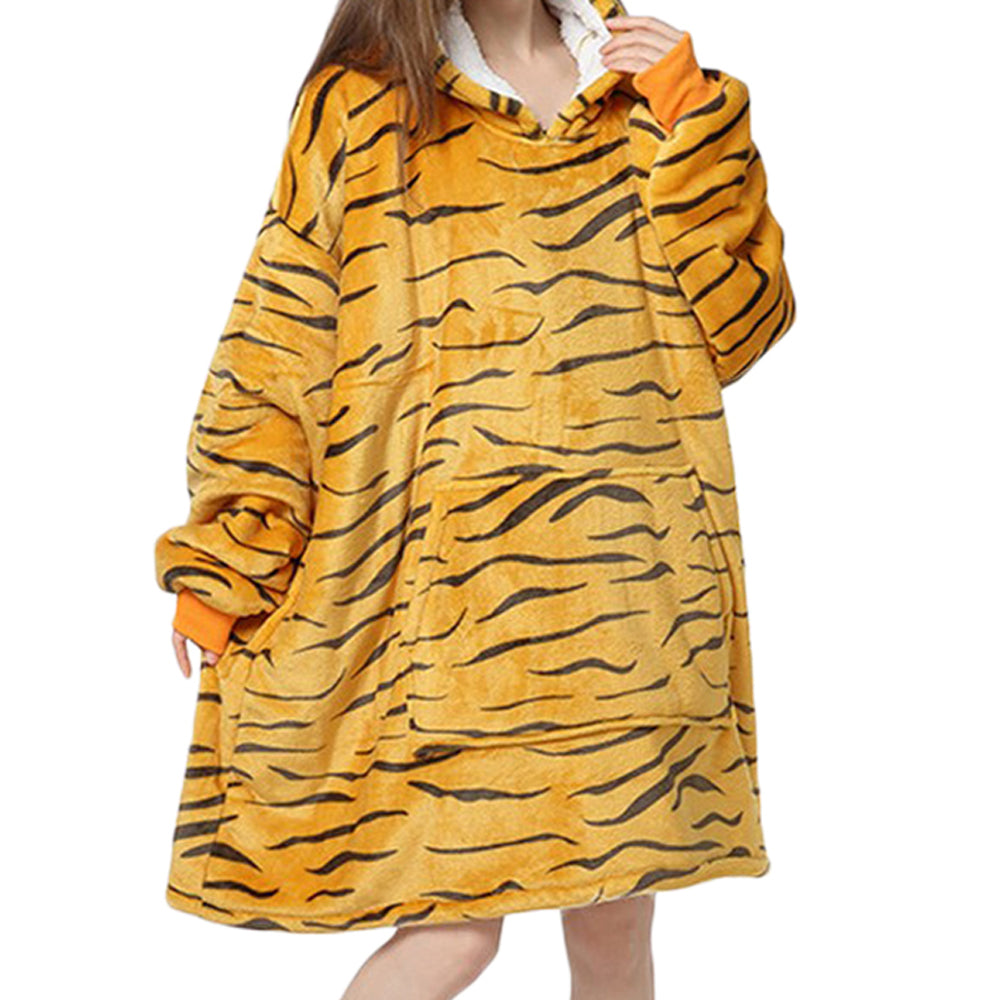 Sherpa Hoodie Blanket Hooded Oversized Blanket Style 1