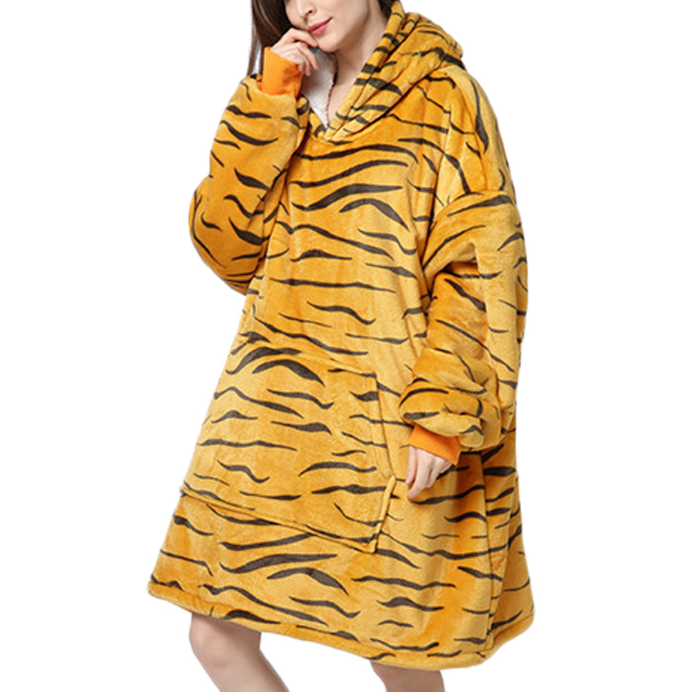 Sherpa Hoodie Blanket Hooded Oversized Blanket Style 1