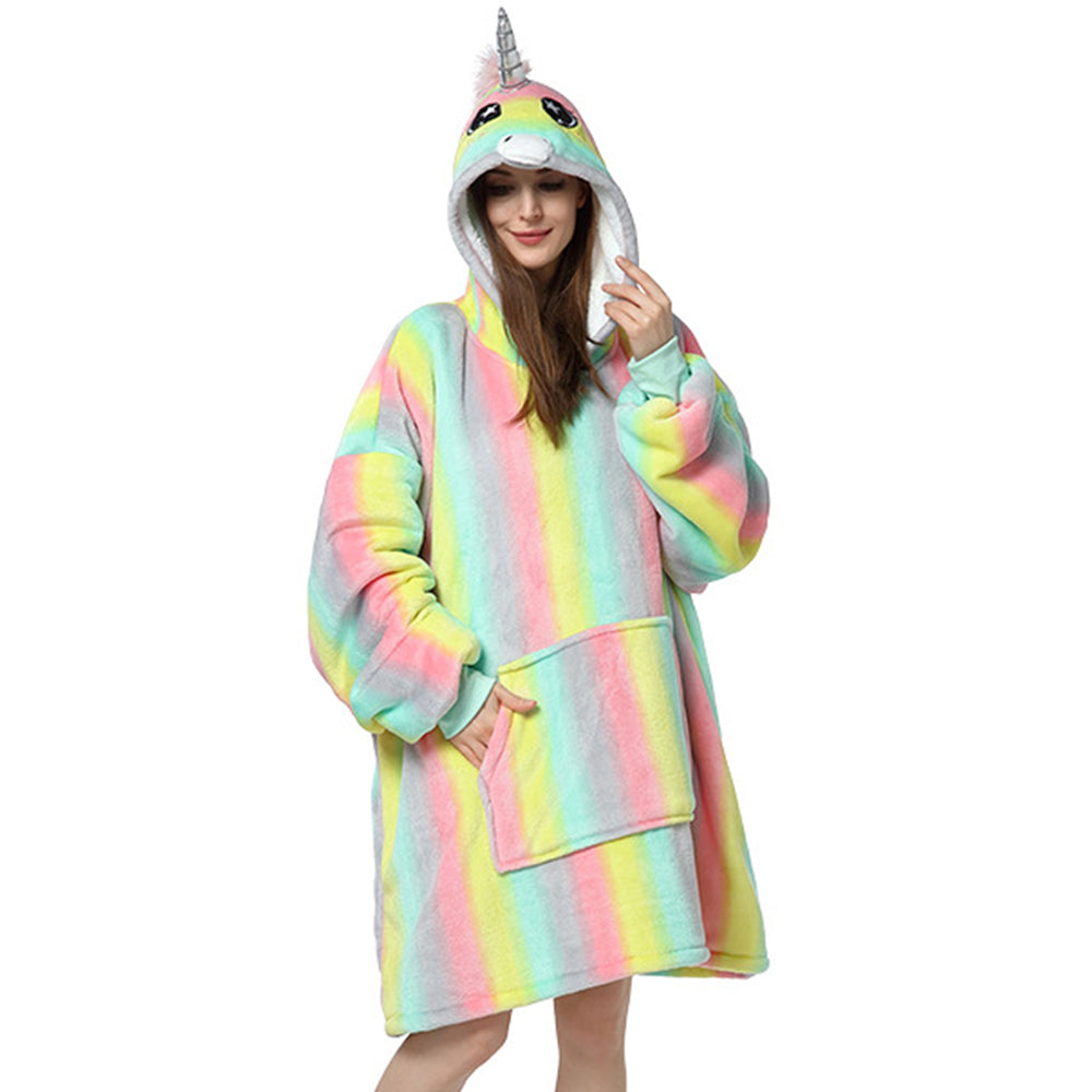 Sherpa Hoodie Blanket Hooded Oversized Blanket Style 2